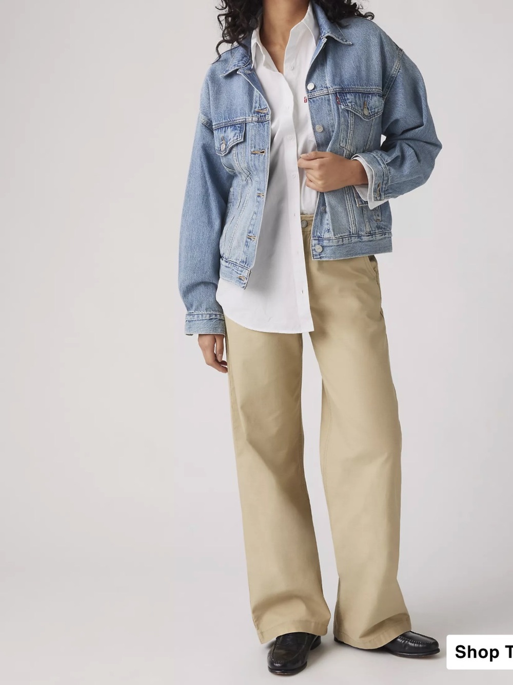 Levi’s 90S STRAIGHT WOMEN'S PANTS Khaki wide leg cotton Pants sz 29 NWT Classic